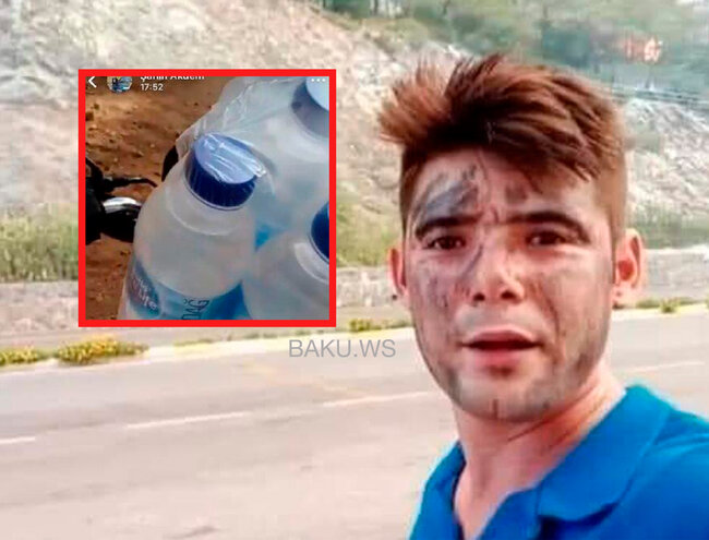 Alovu söndürməyə çalışan gəncin son görüntüləri hər kəsi kövrəltdi - VİDEO