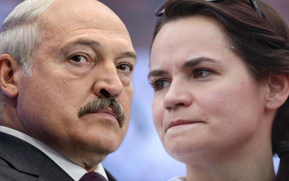 Lukaşenko Tixanovskayanı təhqir etdi