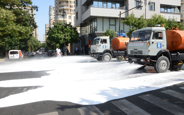 Bakıda 546 küçə dezinfeksiya edilib