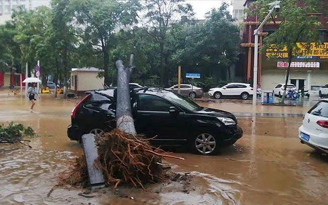 Çində daşqın qurbanlarının sayı artdı