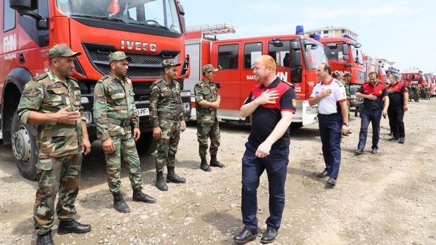Azərbaycan yanğınsöndürənlərinin növbəti qrupu Türkiyədə böyük sevinclə qarşılanıb – FOTO