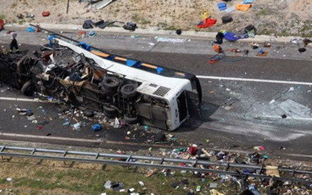 Malidə ağır yol qəzası, 37 nəfər öldü