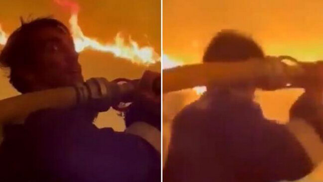 Türkiyəli məşhur aktyor dözməyərək alovun içinə girdi - VİDEO