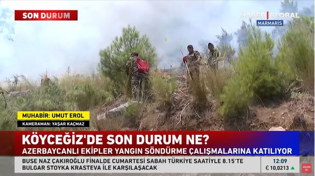“Haber Global”: “Azərbaycanlı qardaşlarımız yanğınla belə mübarizə aparır” - VİDEO