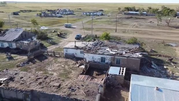 Qazaxıstanda şiddətli qasırğa: Fövqəladə vəziyyət elan olundu