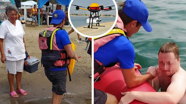 Rusiyada ilk dəfə dənizdə boğulan şəxs dron vasitəsi ilə xilas edilib