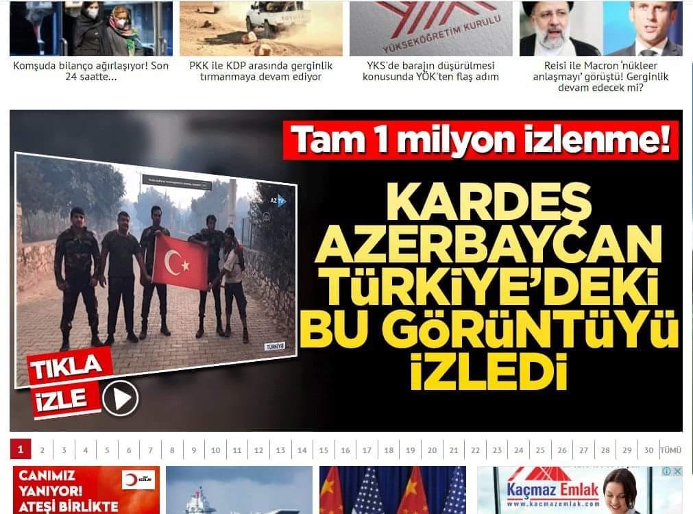 AzTV-nin paylaşımı Türkiyədə maraqla qarşılandı: Bir milyonluq baxış sayı