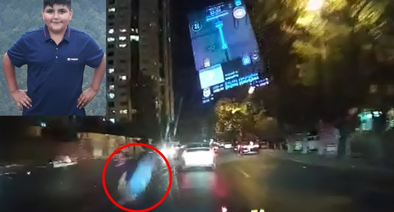 Bakıda 13 yaşlı uşağın dəhşətli ölüm anı KAMERAYA DÜŞDÜ - VİDEO