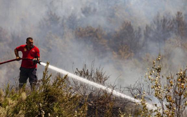 Ceyranbatandakı yanğın söndürüldü
