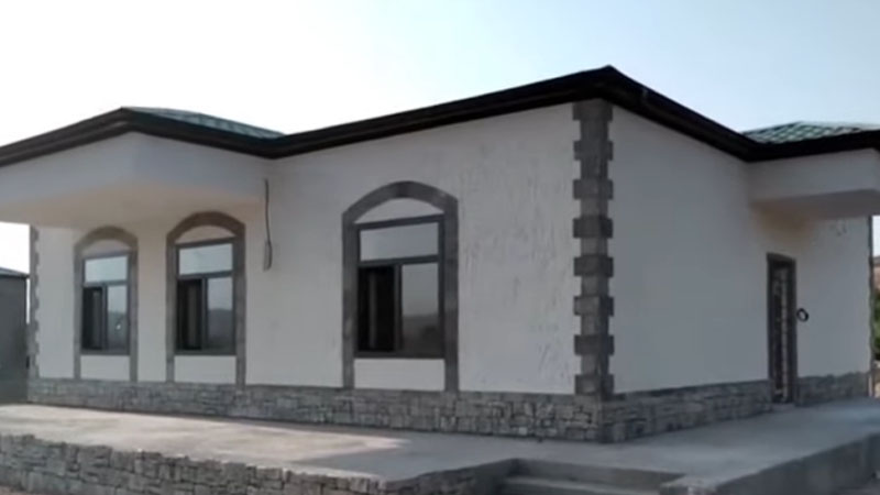 İşğaldan azad olunan kənddə evlər belə olacaq (VİDEO)