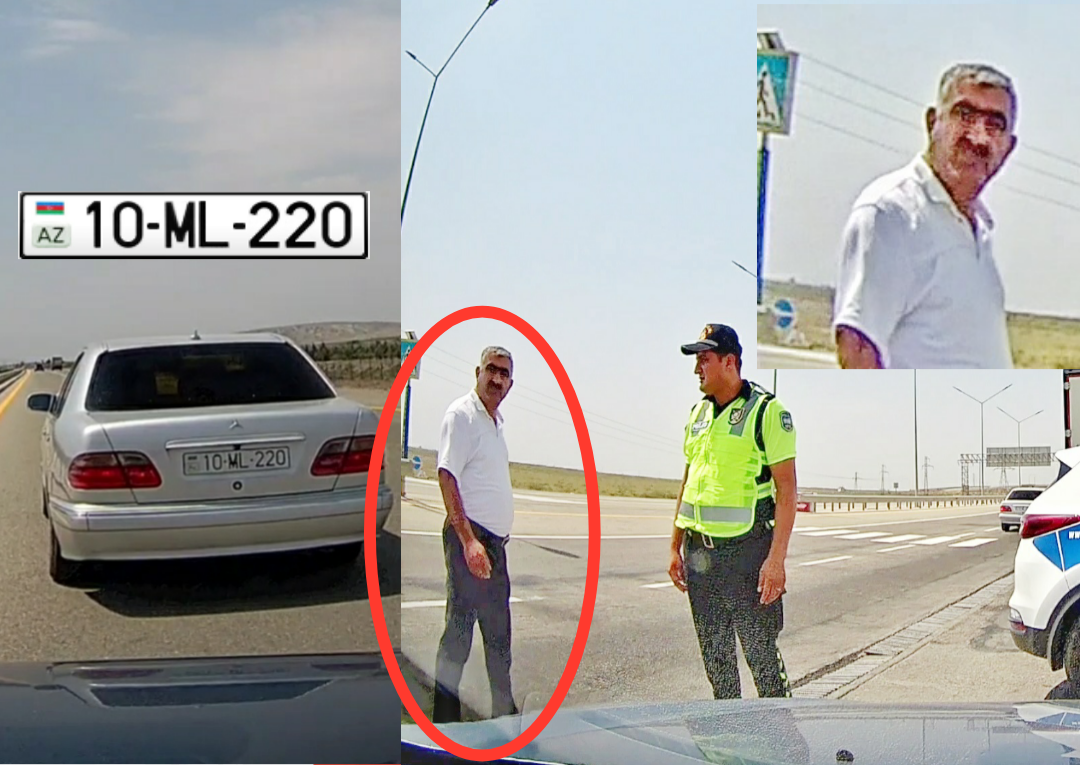 Sürücü yolu kəsdi, keçmiş polis isə YPX postunda şər atdı - VİDEO
