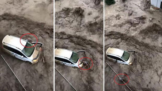 Türkiyədə yaxınlaşan selin dəhşətli görüntüləri - ANBAAN VİDEO