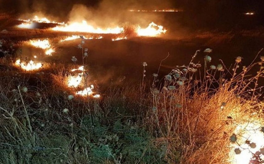 Ağsuda dağlıq ərazidə yanğın başlayıb