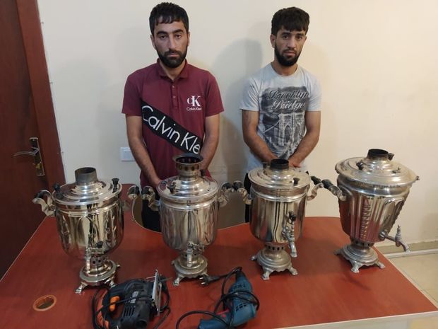 Qubada oğurluqlar edən Sumqayıt sakinləri saxlanılıb - FOTO