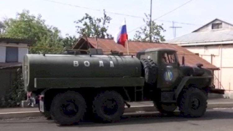 Qarabağa suyu rus sülhməramlıları çatdırır