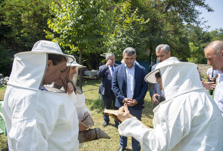 Nazir İnam Kərimov Zaqatala və Balakəndə fermerlərlə görüşüb, tədarük məntəqələrinə və təsərrüfatlara baş çəkib