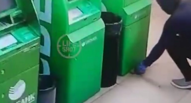 Oğru bakomatları partlatdı: pul götürə bilmədi - ANBAAN VİDEO