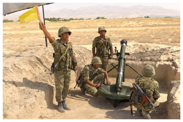 Naxçıvanda minaatan bölmələrin döyüş hazırlığı məşğələləri keçirilir – FOTO/VİDEO
