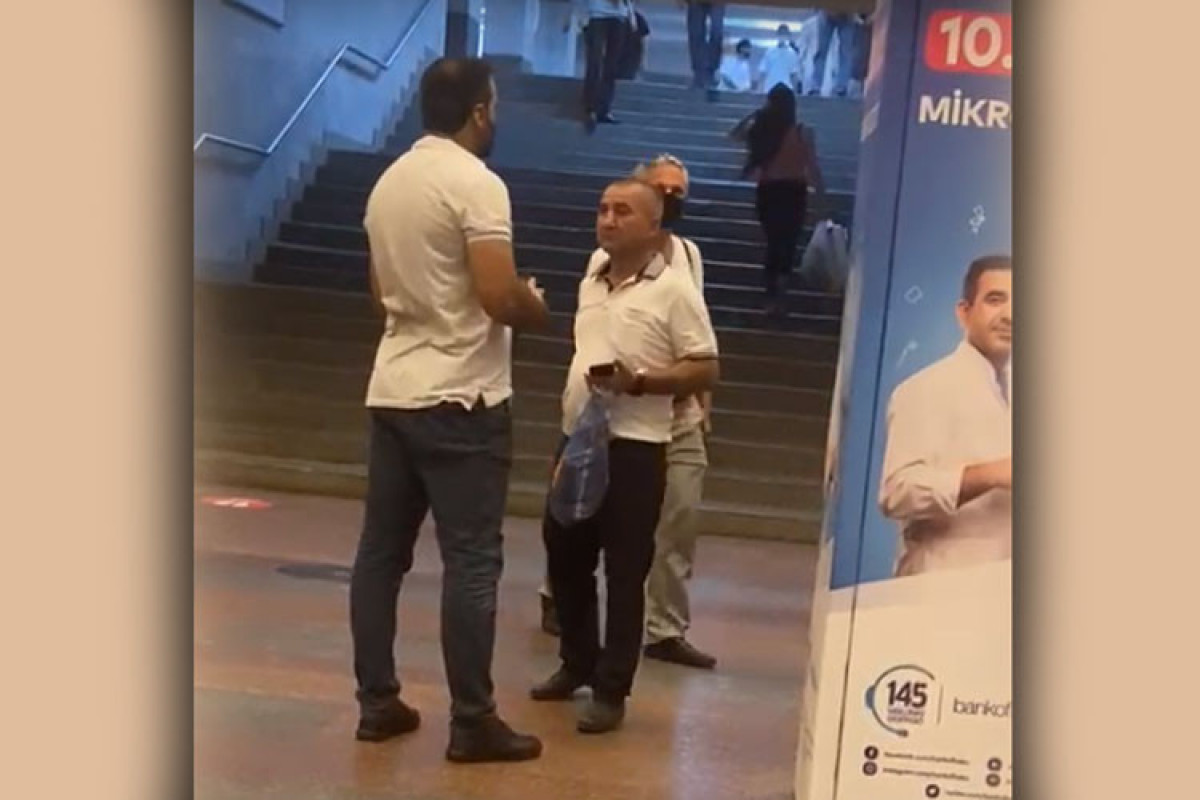 Bakı metropolitenində mülki geyimli polislər tibbi maskadan istifadə olunmasına nəzarət edir