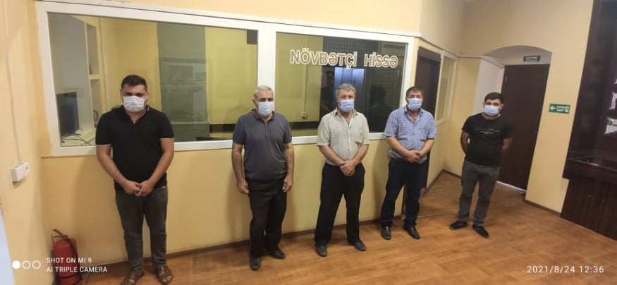 Kəlbəcərə qanunsuz keçmək istəyən şəxslər saxlanıldı - FOTO