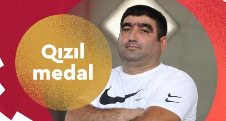 Yeni rekordu müəyyənləşdirən idmançımıza qızıl medal verildi