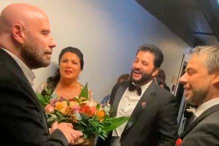 Джон Траволта встретился со всемирно известными азербайджанскими артистами - ВИДЕО