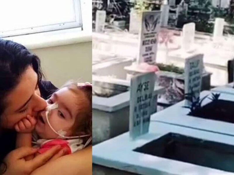 Qızının məzarına gedən ana gözlərinə inanmadı: Hərəkət etməyə başladı - VİDEO