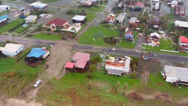 ABŞ-da qasırğadan sonrakı görüntülər - VİDEO