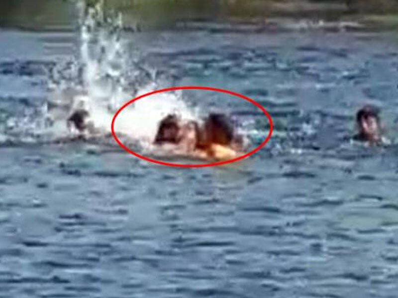 Boğulan gəncin son anları şok yaşatdı - anbaan VİDEO