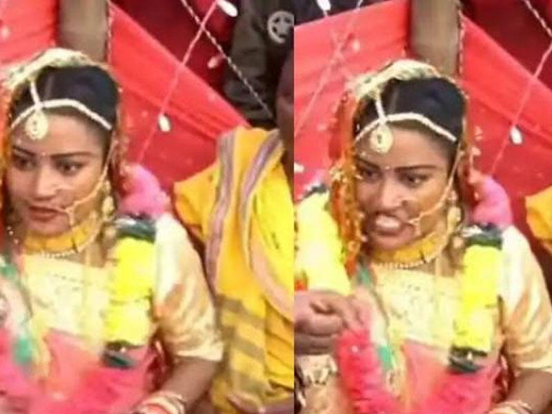 Toyda maraqlı anlar - Gəlin bəyi vurdu - VİDEO