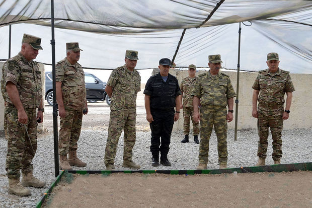 Müdafiə Nazirliyinin rəhbərliyi “Üç qardaş - 2021” təliminə hazırlıq işləri ilə tanış olub - FOTO