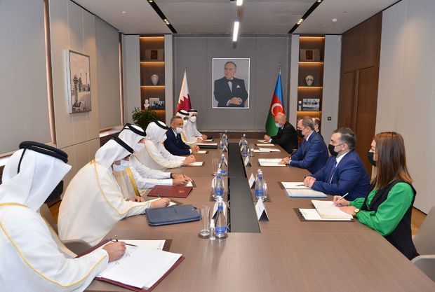 Ceyhun Bayramov qətərli həmkarı ilə Qarabağda bərpa layihələri barədə danışdı