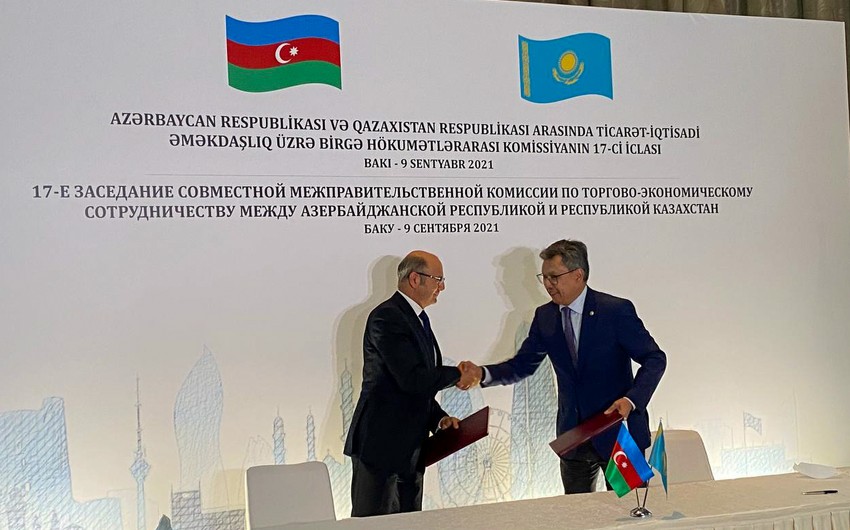 Azərbaycan-Qazaxıstan Hökumətlərarası Komissiyanın 17-ci iclası keçirilib