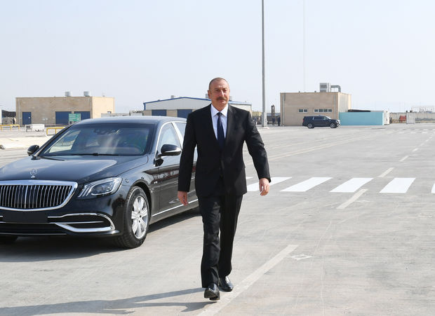 İlham Əliyev “Kəlbəcər” neftdaşıyan tankerin istismara verilməsi mərasimində - FOTO/VİDEO