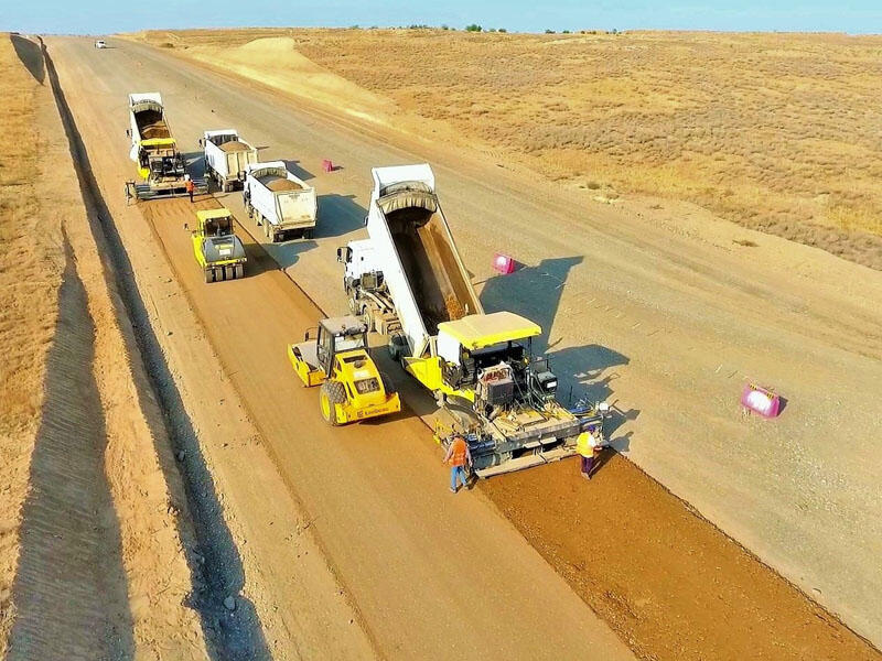 Bərdə-Ağdam avtomobil yolunun tikintisi davam etdirilir - FOTO