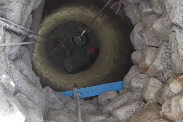 Şamaxıda su quyusuna düşən kişini xilas edildi - VİDEO