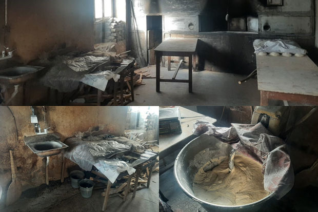 Antisanitar vəziyyətdə fəaliyyət göstərən çörək sexi aşkar edildi - FOTO