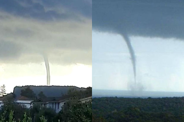 Antalyanın məşhur istirahət bölgəsində nəhəng burulğan - VİDEO