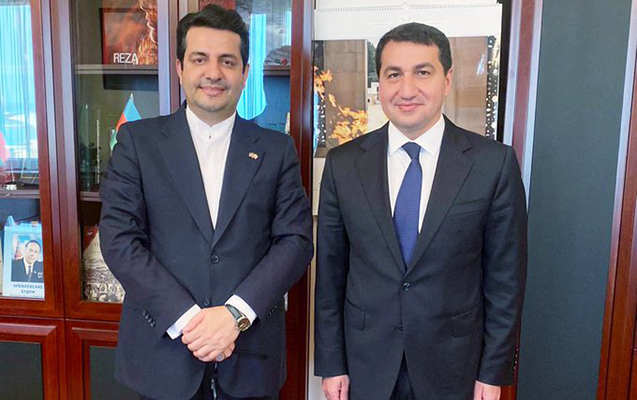 Hikmət Hacıyev yenidən İran səfiri ilə görüşdü - Foto