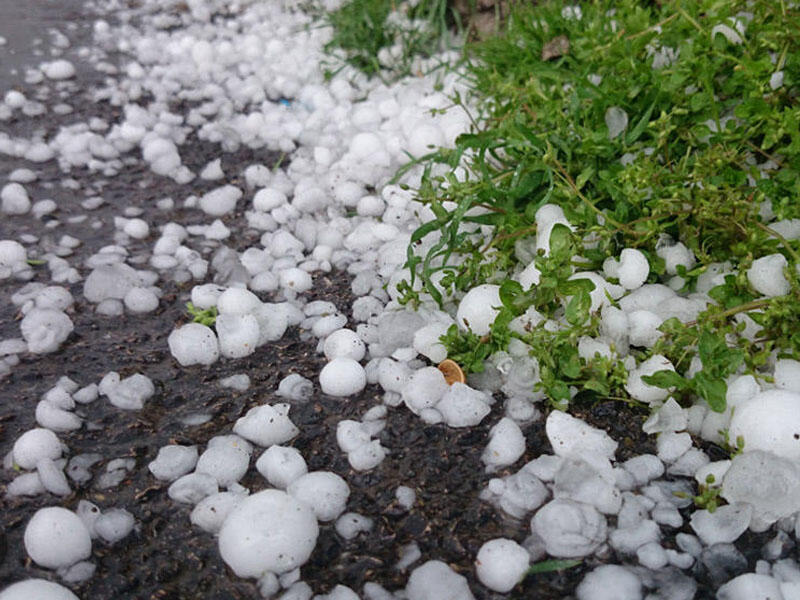 Gədəbəy və Daşkəsənə dolu düşüb