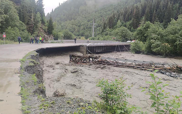 Bu ərazilərdən sel keçib - Faktiki hava