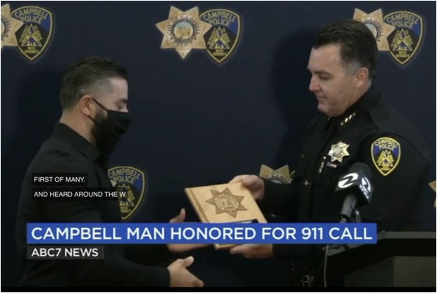 ABŞ-da azərbaycanlı yüzlərlə insanın həyatını xilas etdi, polis onu mükafatlandırdı - FOTO/VİDEO