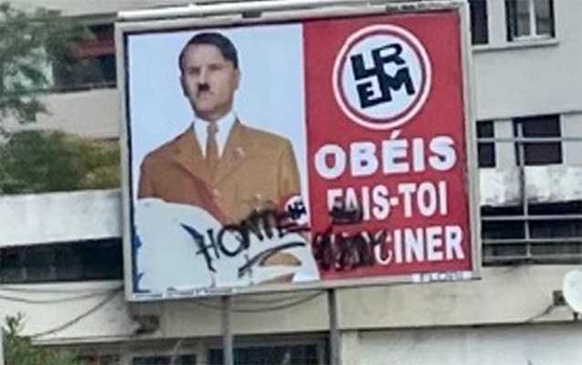 Makronu Hitlerə bənzədən şəxs cəzalandırıldı