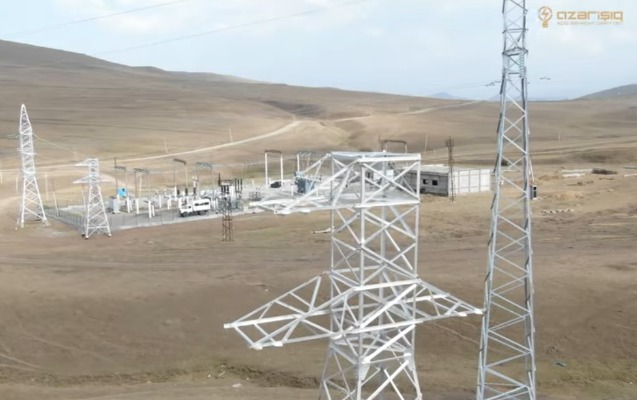 Kəlbəcərin mərkəzində elektrik enerji xətləri bərpa edildi - Video