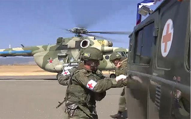 Rus sülhməramlılar üçtərəfli bəyanatı pozdu - Video