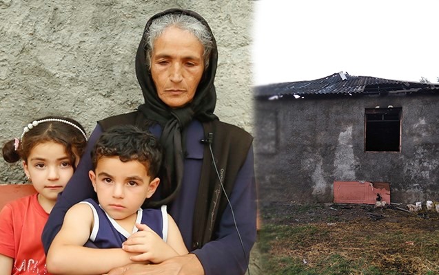 Oğlu minaya düşən ananın yanan evi niyə təmir olunmur? - Foto