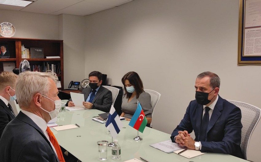 Azərbaycan və Finlandiya XİN başçıları arasında görüş olub