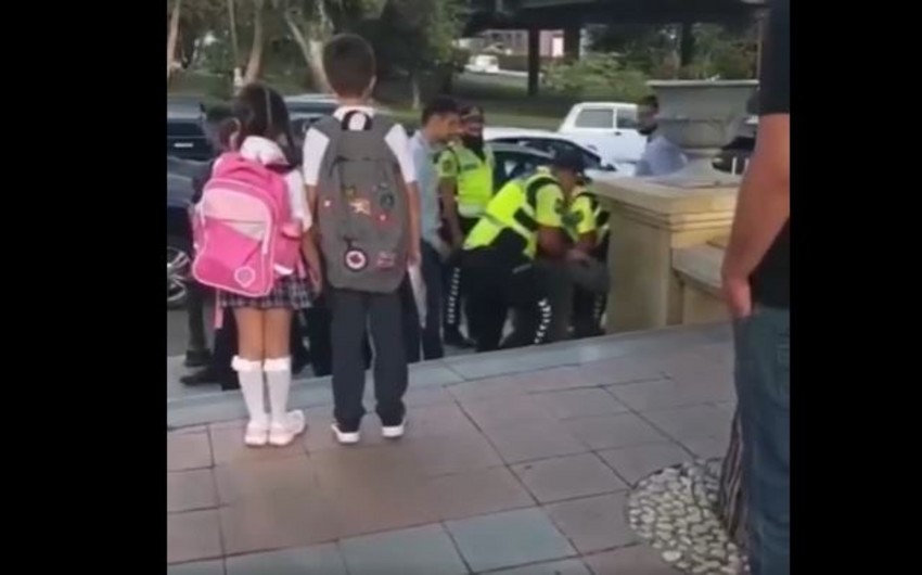 DİN Bakıda məktəbin qarşısında baş verən insidentə münasibət bildirib