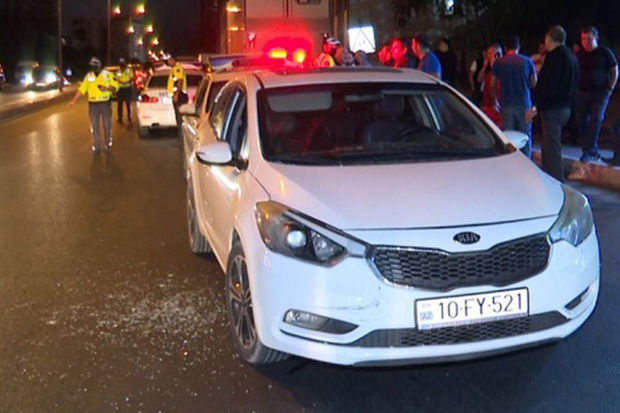 Bakıda icarəyə götürdüyü avtomobillə avtoxuliqanlıq edən şəxs SAXLANILDI - FOTO/VİDEO