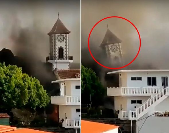 Lava kilsənin bir hissəsini “uddu” - VİDEO